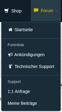 Auswahl der Mudfish-Supportforen