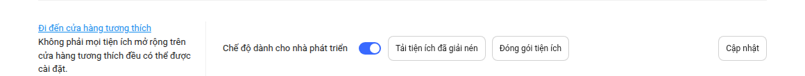 Nút tải tiện ích đã giải nén